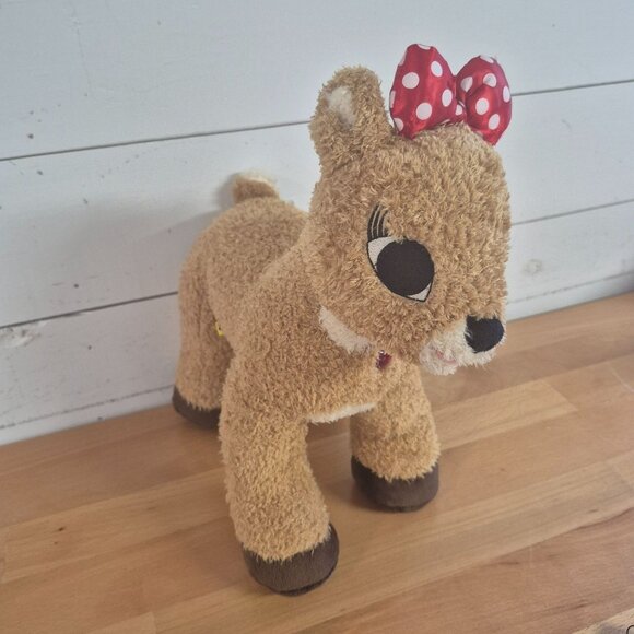 Build-A-Bear Workshop Other - Build-A-Bear Plush Deer With Red Polka Dot Bow & Heart Gem 14" Soft Stuffed Toy